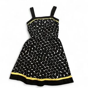 Madison Leigh Black and Yellow Women Dress